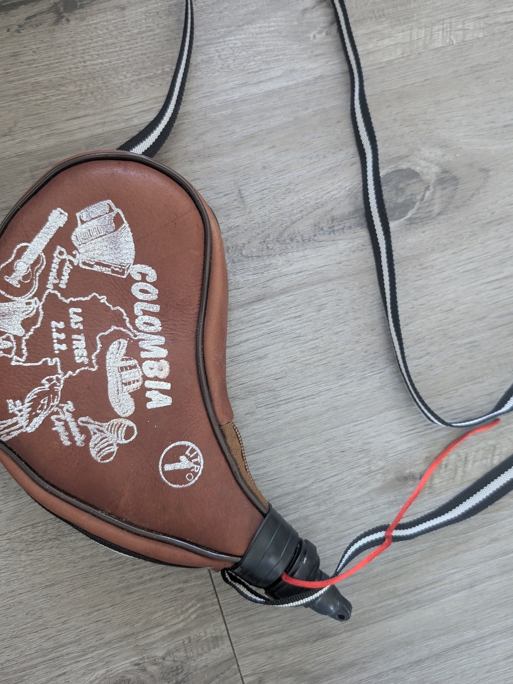 Colombia Brown Leather Crossbody Bag - Adjustable Strap